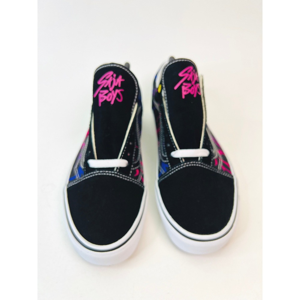 Vans Old Skool KPop Demon Hunters Saja Boys Black Pink Men 9 VN000E8WB9P - Picture 4 of 8